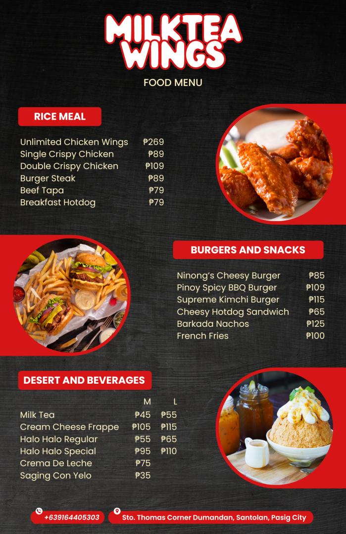 Menu Page 1